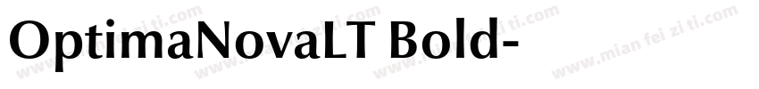 OptimaNovaLT Bold字体转换